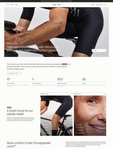 eCommerce website: Timeline Nutrition