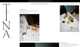 eCommerce website: TINA Drinks