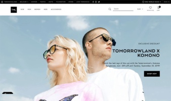 eCommerce website: TML by Tomorrowland