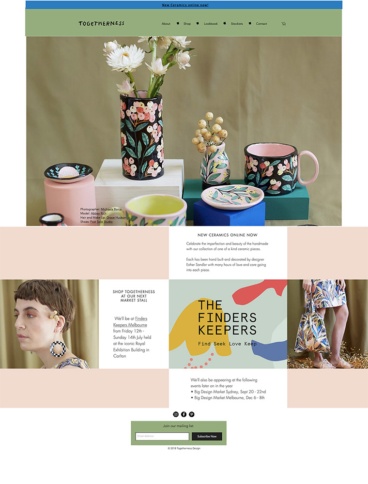 eCommerce website: Togetherness Design