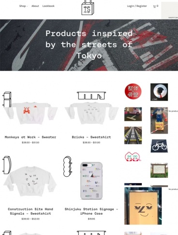 eCommerce website: Tokyo Signs