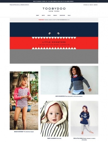 eCommerce website: ToobyDoo