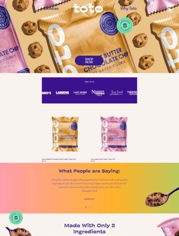 eCommerce website: Toto Foods