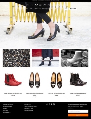 eCommerce website: Tracey Neuls