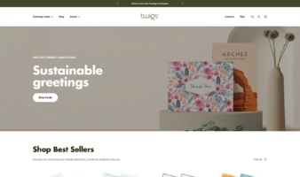 eCommerce website: Twigs Paper