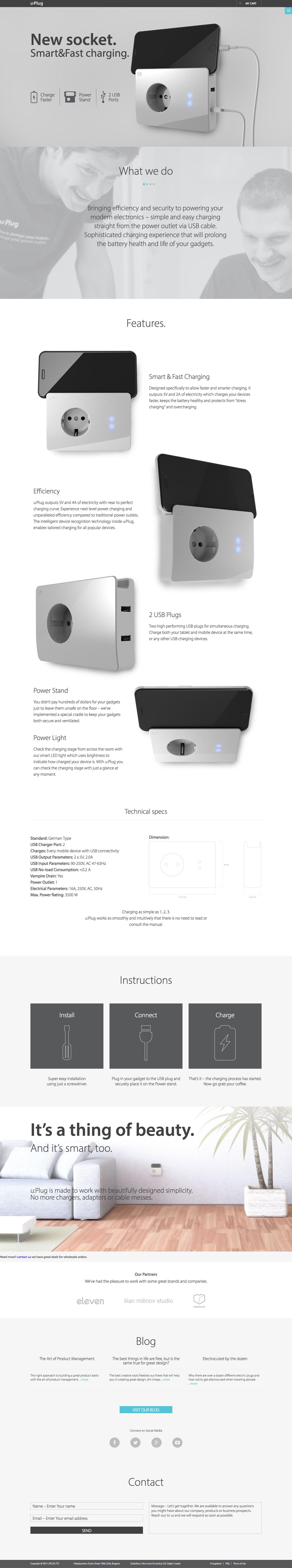 eCommerce website: u:Plug