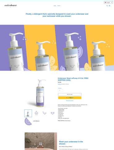 eCommerce website: Undershower