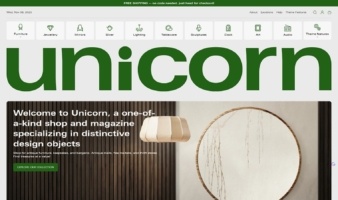 eCommerce website template: Unicorn