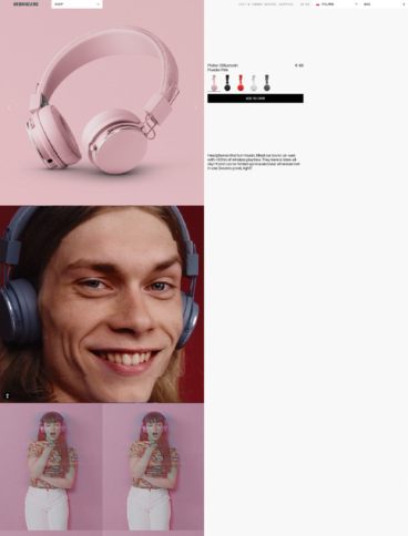 eCommerce website: Urbanears