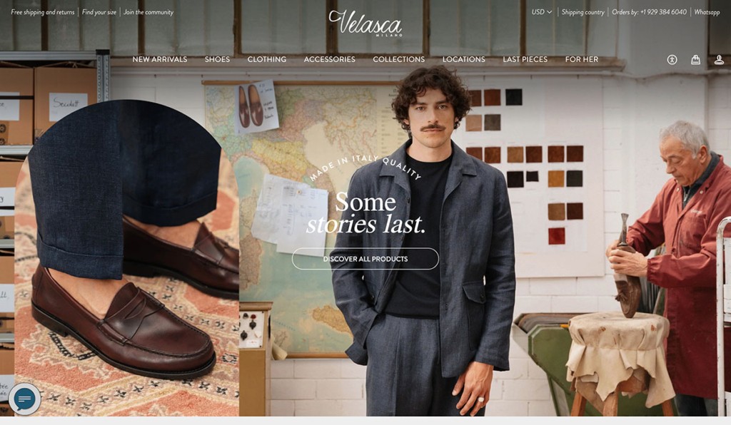 Velasca homepage