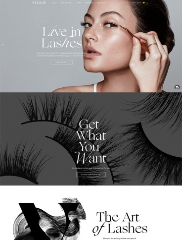 eCommerce website: Velour