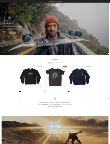 eCommerce website template: Venue