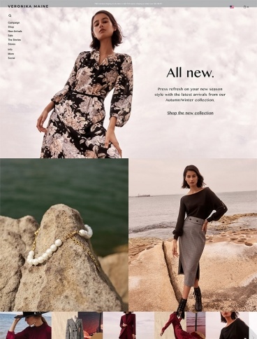 eCommerce website: Veronika Maine