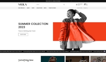 eCommerce website template: Viola