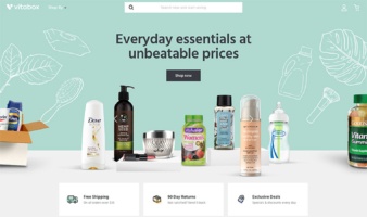 eCommerce website: Vitabox
