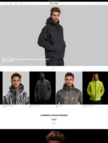 eCommerce website: Vollebak