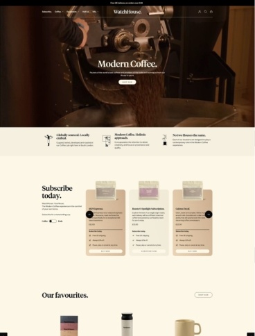 eCommerce website: WatchHouse