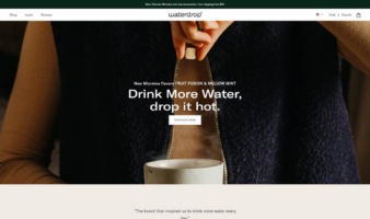 eCommerce website: Waterdrop