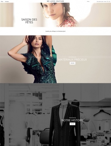 eCommerce website: We Love Couture