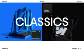 eCommerce website: Webflow Shop