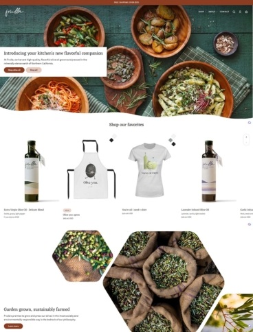 eCommerce website template: Whisk