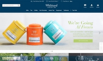 eCommerce website: Whittard of Chelsea
