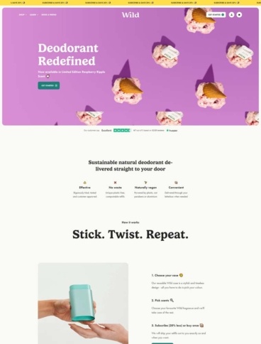 eCommerce website: Wild