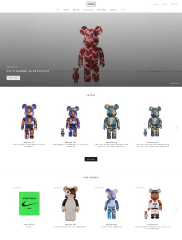 eCommerce website: Woaw Store