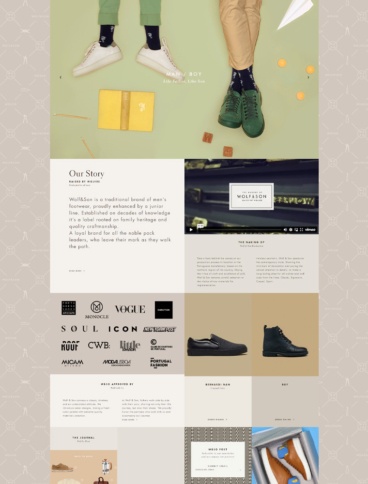 eCommerce website: Wolf & Son