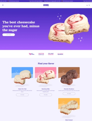 eCommerce website: Wonder Monday