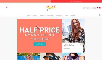 eCommerce website: Yumi