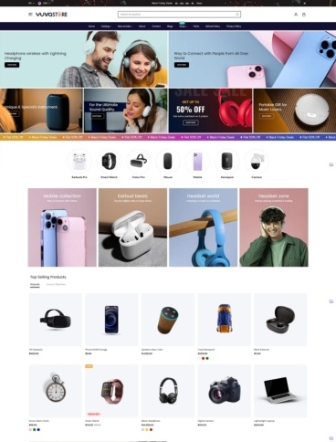 eCommerce website template: Yuva