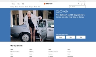 eCommerce website: Zalando