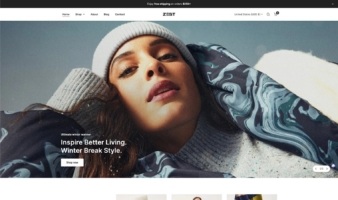 eCommerce website template: Zest