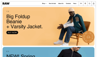 eCommerce website template: Borders Shopify Theme