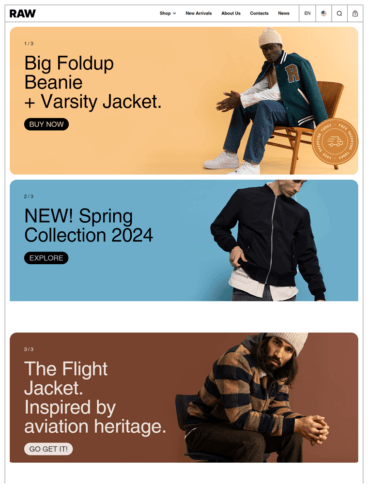 eCommerce website template: Borders Shopify Theme