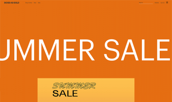 eCommerce website: Good as Gold