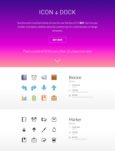eCommerce website: IconDock